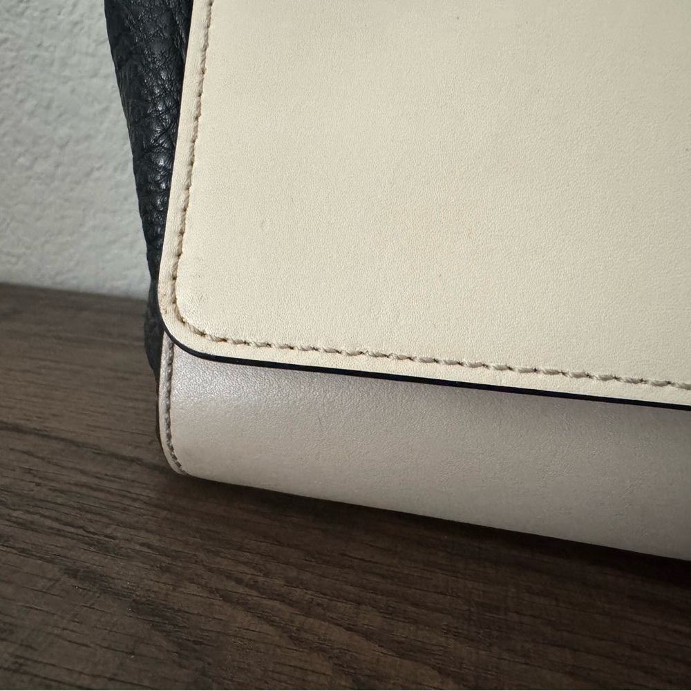 Kate Spade black and beige satchel - Picture 2 of 5